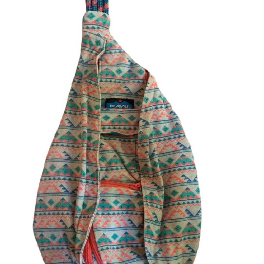 Kavu Rope Sling Backpack One of a Kind Aztec Geometric Crossbody